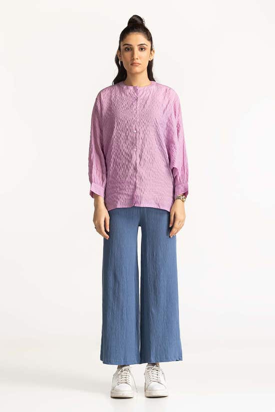 band collar shirt wm cs ss24 066 6