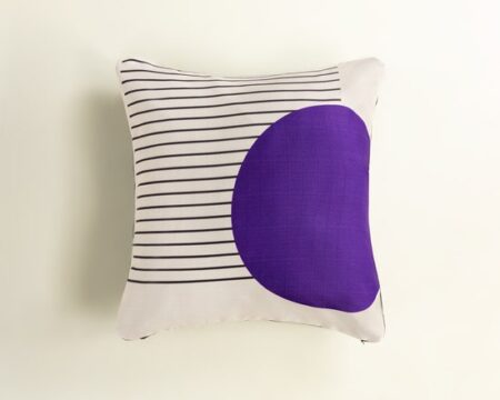 Black Line Digital Printed Cushion Cover