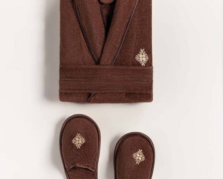 Brick Velour Bathrobe