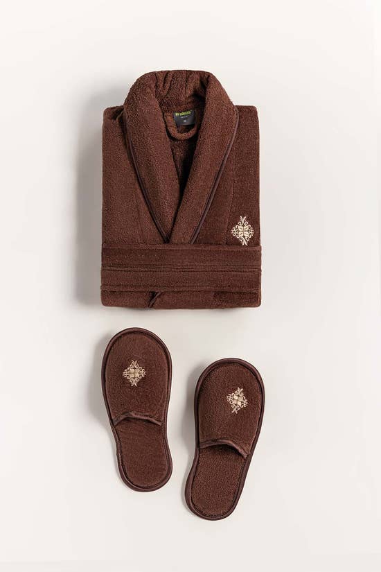 brick velour bathrobe 1