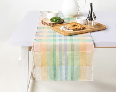 Checks Woven Table Runner