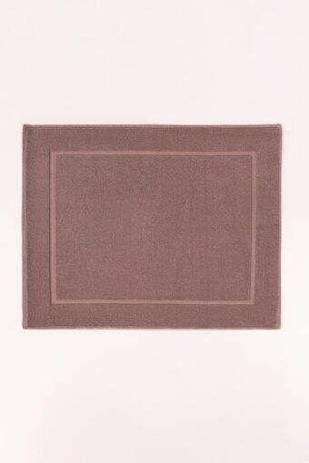 cocoa terry bath mat gulahmed front. 1