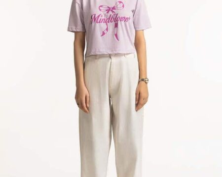 Crew Neck Cropped Tee WM-KTP-SS24-017