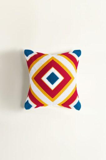 diamond terry embroidered cushion cover 1 1