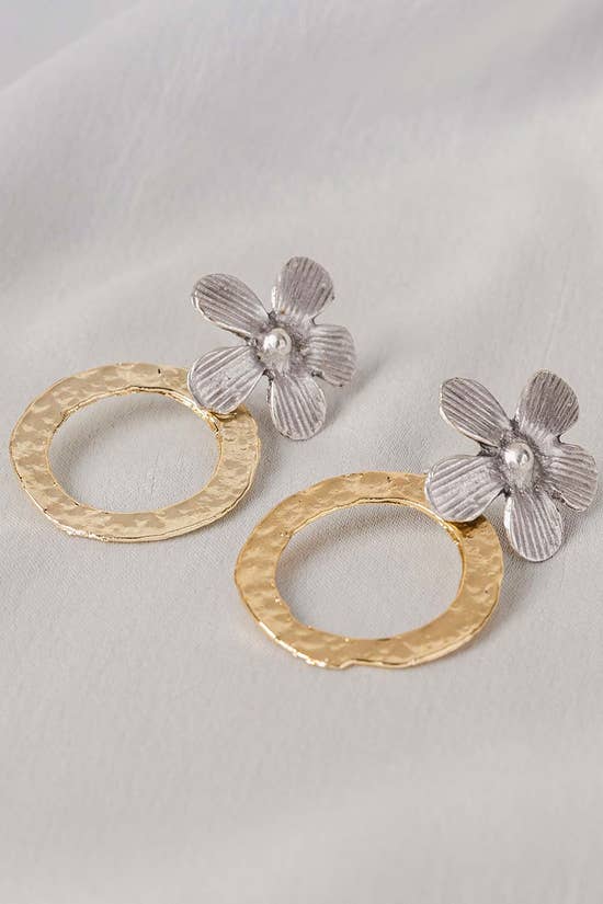 flower ring drop earings ifa er 029 3