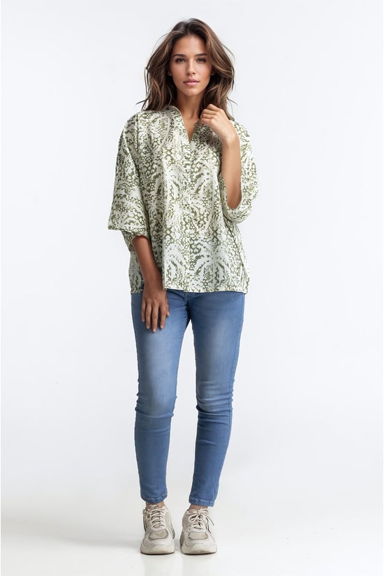 green printed blouse wm cs ss24 033 1