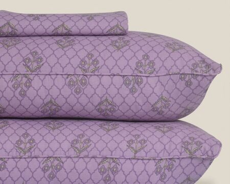 Lavender Bloom T-150 Bed Sheet Set