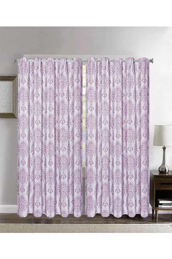 lilac glow printed curtain 1 1