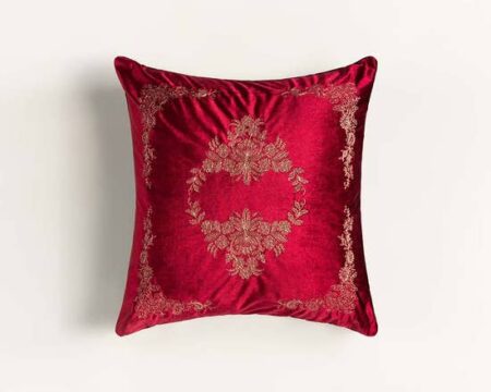 Luxe Velvet Embroidered Cushion Cover
