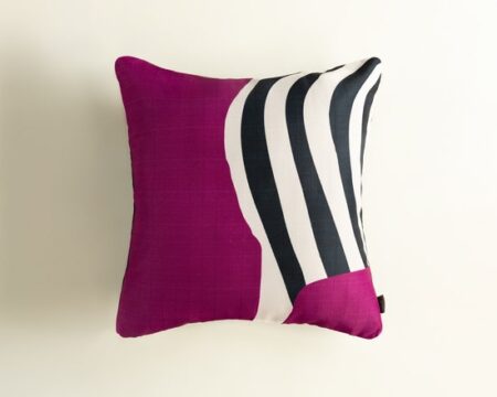Pink Curves Digital Printed Cushion Cover