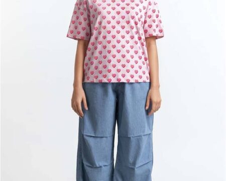 Pink Printed Top WM-KTP-SS24-023