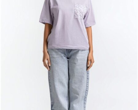 Regular Fit Tee With White Artwork WM-KTP-SS24-062