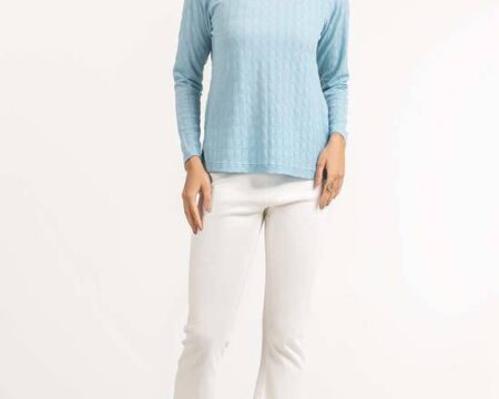 Square Neck Top With Textured Fabric WM-KTP-SS24-109