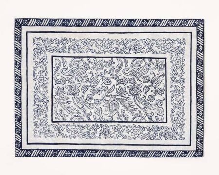 SS22 Ink Blue Block Printed Place Mat