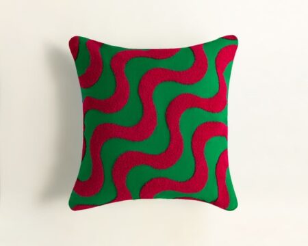 SS25-EC-017 Terry Embroidered Cushion Cover