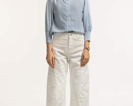 Textured Round Neck Blouse WM-CS-SS24-018