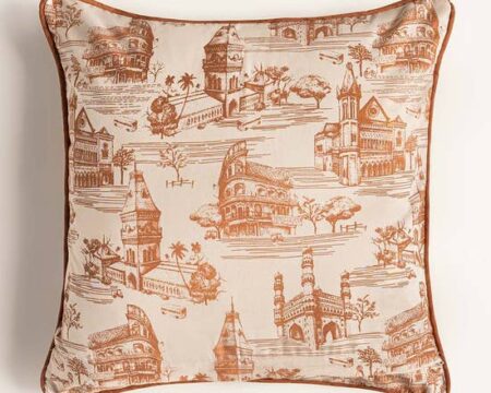 Vintage T-150 Square Cushion Cover
