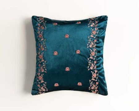 Vintage Velvet Embroidered Cushion Cover