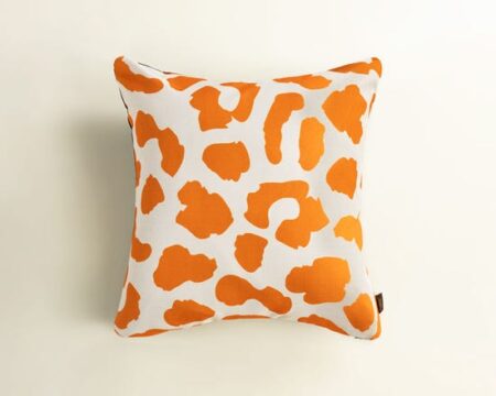 Yellow Strokes Digital Printed Cushion Cover