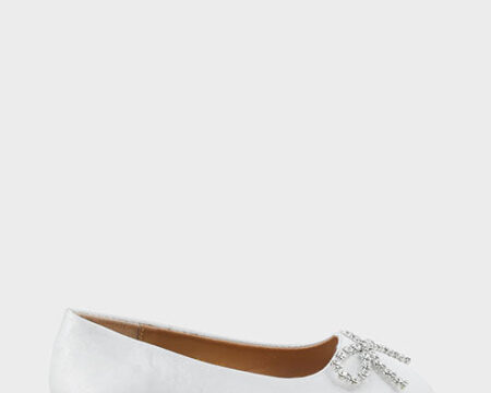 Girls Formal Pumps Q10034-White