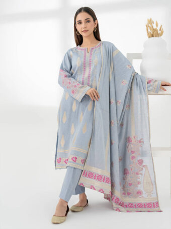 A0275SU SML 199 4 3PieceJacquardSuit Embroidered Pret