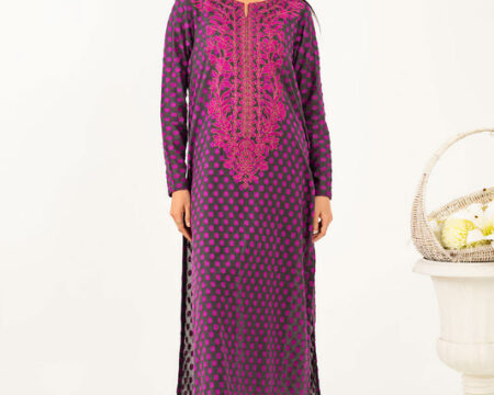2 Piece Jacquard Suit-Embroidered (Pret)
