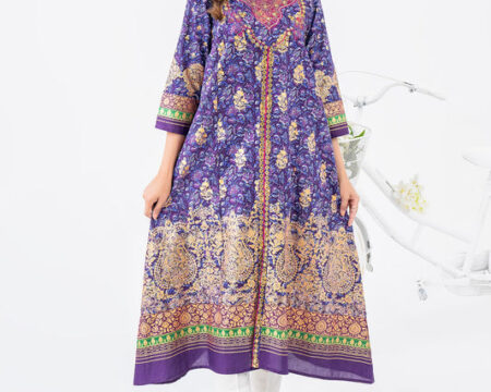 Cambric Pishwas-Embroidered (Pret)