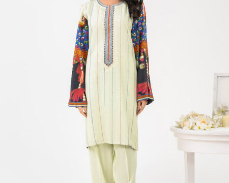 Linen Suit-Embroidered(Pret)