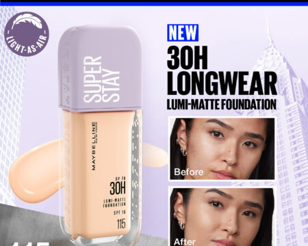 Maybelline New York Super Stay Up to 30hr Lumi Matte Foundation - 115