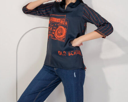 Printed Silk Top