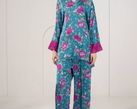 2 Piece Silk Suit-Embroidered (Pret)
