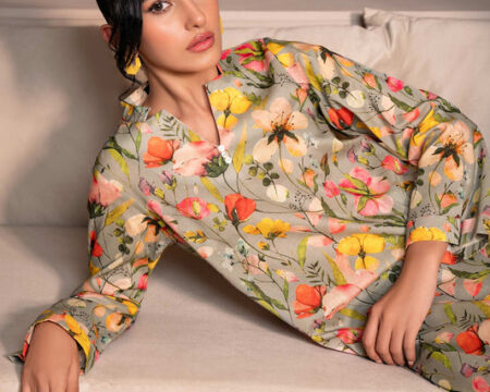 2 Piece Khaddar Suit-Printed (Unstitched)