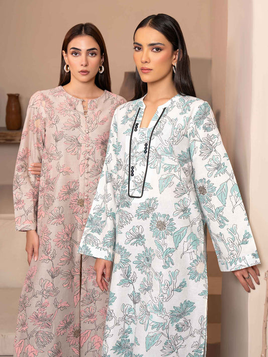 U3708 SH 001 8 KhaddarShirt PastePrint Unstitched
