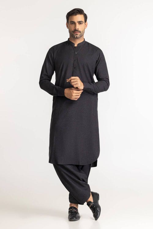 eternal unstitched fabric blended black 1