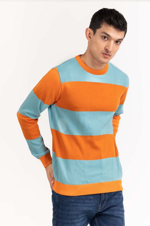 multi color striped sweater swt ffstn22 201 2 5