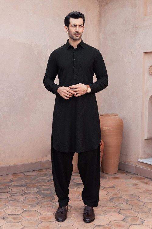 opus wonderer unstitched fabric blended black 1