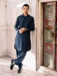 Men's Teal Green Kurta Shalwar