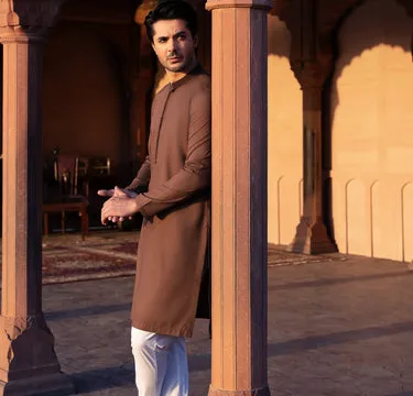 Men's Brown Kurta
