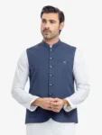 Men's Navy Blue Waist Coat