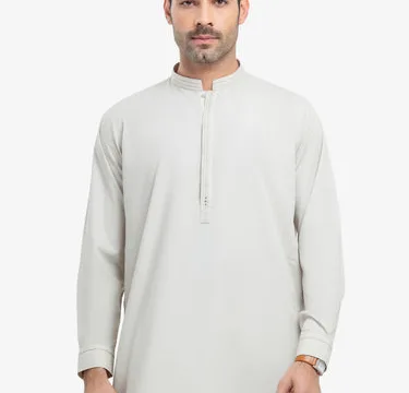 Men's Beige Kurta Shalwar