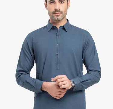 Men's Mid Night Blue Kurta Shalwar