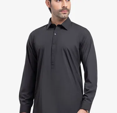 Men's Black Kurta Shalwar