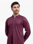 Men's Maroon Kurta