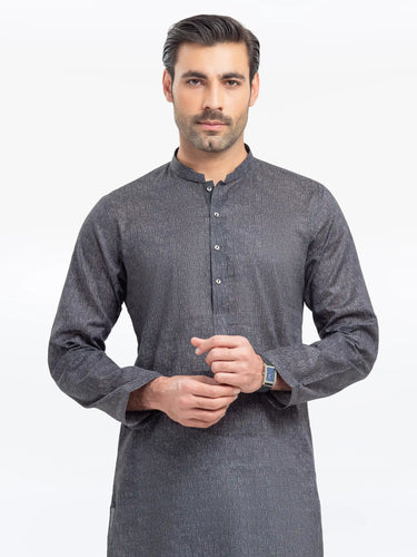 Men's Charcoal Kurta