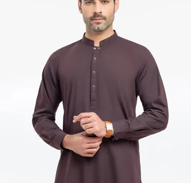 Men's Maroon Kurta Shalwar