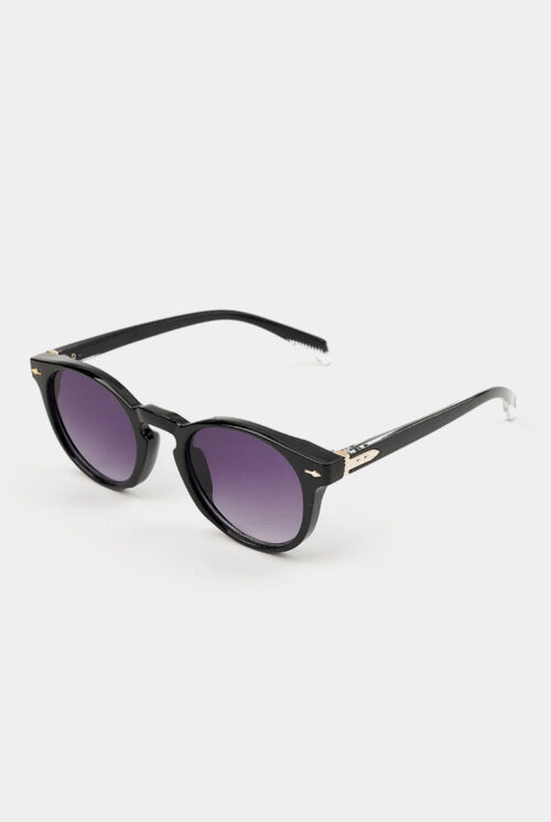 Round Sunglasses - Black