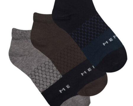 Honeycomb Textured Ankle Socks - Pack of 3