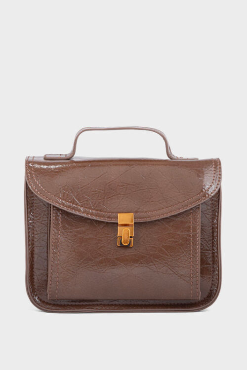 Top Handle Hand Bags BH0103-Brown