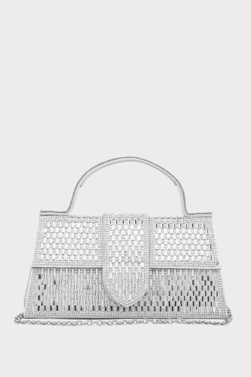 Top Handle Hand Bags BH0046-Silver