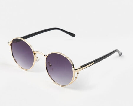 Retro Round Sunglasses - Gold